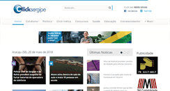 Desktop Screenshot of clicksergipe.com.br